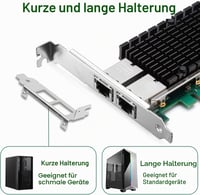 XZSNET 10Gb PCIe Hálózati Kártya Intel X540 Vezérlővel, Dual RJ45 Port 4