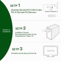 XZSNET 10Gb PCIe Hálózati Kártya Intel X540 Vezérlővel, Dual RJ45 Port 6