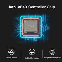 XZSNET 10Gb PCIe Hálózati Kártya Intel X540 Vezérlővel, Dual RJ45 Port 7