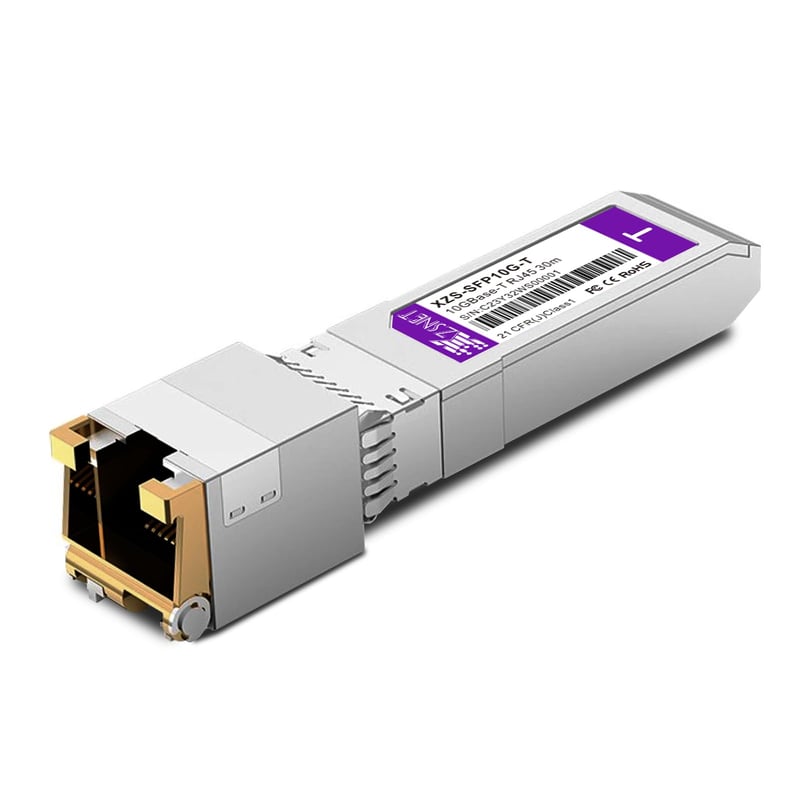 XZSNET 10GBASE-T SFP+ RJ45 transceiver modul, Cisco/Ubiquiti/Mikrotik kompatibilis