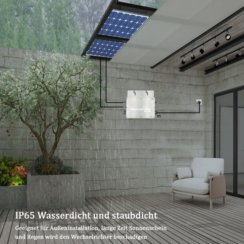 Y&H 800W Micro Inverter IP65 Vízálló MPPT 30V-42V Napelem Rendszerhez