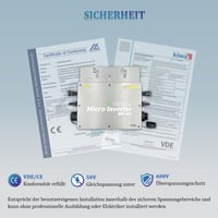 Y&H 800W Micro Inverter IP65 Vízálló MPPT 30V-42V Napelem Rendszerhez 5