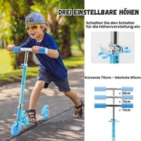 Y-RAIN Összecsukható Roller Gyerekeknek 3 Éves Kortól Állítható Magassággal 2