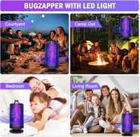 Yaasier 2in1 UV rovarcsapda elektromos szúnyogcsapda USB lámpa 7