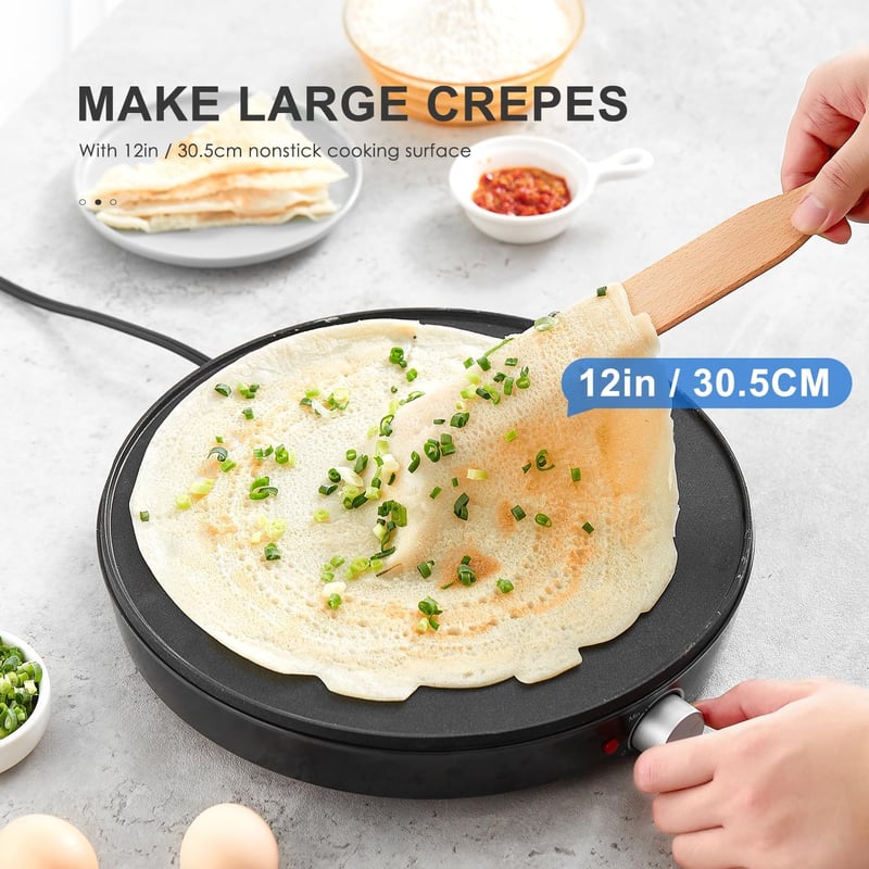 Yabano 30 cm-es palacsintasütő spatulával és tésztakészítővel