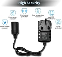 Yabonie menič napätia do auta 240V AC – 12V DC, 2A, do zásuvky zapaľovača 2