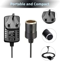 Yabonie menič napätia do auta 240V AC – 12V DC, 2A, do zásuvky zapaľovača 4