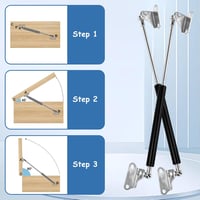 Yabound 380mm 300N Gázrugó 2db Tárolódoboz Ajtó Tetőhöz L-típus 2