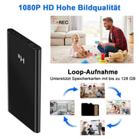 Yadayuki Mini skrytá kamera HD 1080P, 5000 mAh powerbanka so vstavanou kamerou, gravitačný senzor a nočné videnie, 3 v 1 USB kábel, vnútorná 2