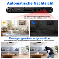 Yadayuki Mini skrytá kamera HD 1080P, 5000 mAh powerbanka so vstavanou kamerou, gravitačný senzor a nočné videnie, 3 v 1 USB kábel, vnútorná 4