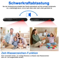 Yadayuki Mini skrytá kamera HD 1080P, 5000 mAh powerbanka so vstavanou kamerou, gravitačný senzor a nočné videnie, 3 v 1 USB kábel, vnútorná 3