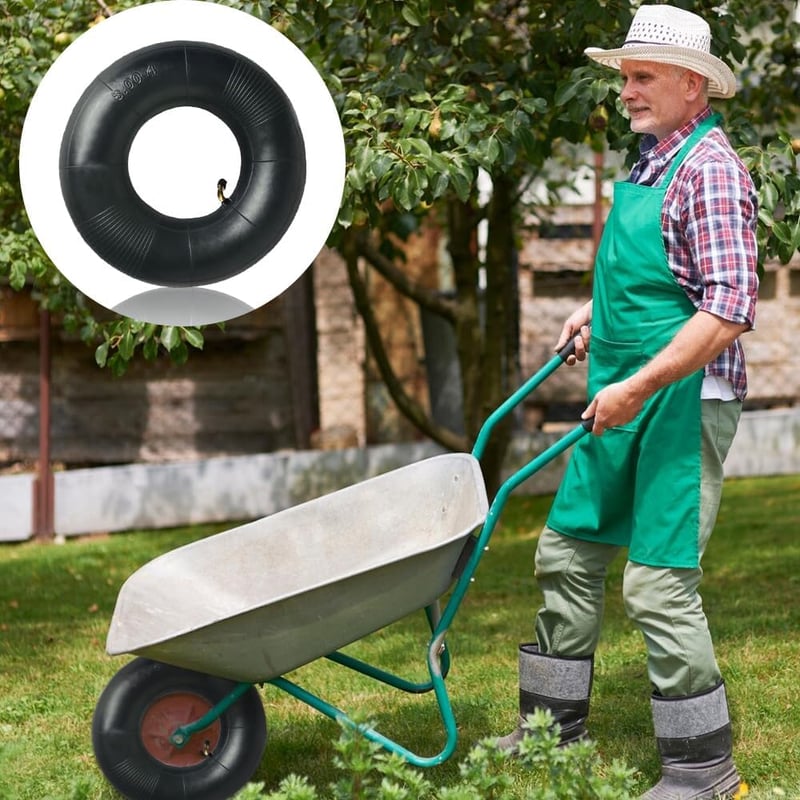 Yadiraom 3.00-4 Kerékpár Belső Gumi Görgős Talicskához Ívelt Szeleppel