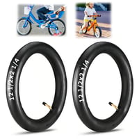 Cameră de aer Yadiraom 12 inchi 12 1/2 x 2 1/4 57-203 cu valvă la 45° pentru bicicletă, cărucior, pentru dimensiunile 12/12.5x1.75/1.95/2.10/2.125, 2 bucăți 1