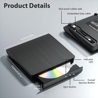 Yaeonku Külső Blu-ray Meghajtó USB 3.0 Type-C DVD Lejátszó Windows Mac 6