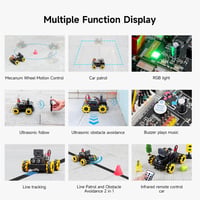 Yahboom UNO R3 AI Okos Robot Kit Mecanum Kerékkel ESP32 Kamerával App Vezérlés FPV Videó STEM Programozás Oktatás 9