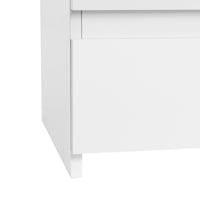 Yaheetech noćni ormarić za boxspring krevet s 3 ladice bijeli komoda za spavaću sobu pomoćni stolić 8