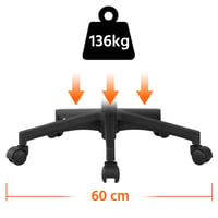 Scaun de birou ergonomic Yaheetech cu spătar din plasă, gri închis, scaun pivotant reglabil pe înălțime cu brațe, capacitate de susținere 136 kg, funcție de balansare 9