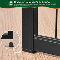 Yaheetech Fémből Készült Kölyökkutya Kifutó 8 Paneles, 100 cm Magas, Ajtóval – Kutyakarám Kiskutyáknak 7