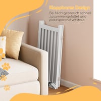 Yaheetech bezpečnostná zábrana pre psov, 3-panelová, 90,5 x 151,5 cm, deliaca mreža na dvere a schodisko 8