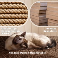Yaheetech mačje drvo 139 cm, s 2 kućice, 3 platforme, 2 sisal kuglice, višekatna grebalica za 3-4 mačke, smeđe 5