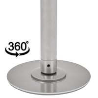 Yaheetech Pole Dance Rúd Állítható Magasság 225-274,5 cm Átmérő 45 mm Statikus és Forgó Rozsdamentes Acél Max. 200 kg Terhelés Matt Ezüst 6