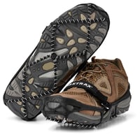 Dispozitiv antiderapant YakTrax Pro - Bandă elastică rezistentă și spirală din oțel de 1,4 mm, pentru gheață și zăpadă, mărimea M (EU 41-43), negru 1
