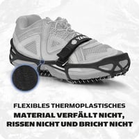Dispozitiv antiderapant YakTrax Pro - Bandă elastică rezistentă și spirală din oțel de 1,4 mm, pentru gheață și zăpadă, mărimea M (EU 41-43), negru 3