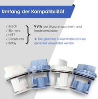 Yalisite Mosógép Szűrő Szita 2db Siemens Bosch Kék Fehér 3
