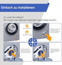 Yalisite Mosógép Szűrő Szita 2db Siemens Bosch Kék Fehér 5