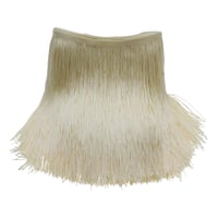 Yalulu strapcová lemovacia stuha na šitie - 10 m × 20 cm - béžová 2