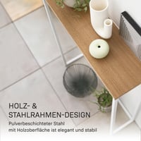 Konzolový stolík YAMAZAKI White 5164 do predsiene a obývačky 7
