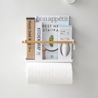 Yamazaki TOSCA Mágneses Konyhai Papírtartó és Fólia Tartó, Fehér, Minimalist Design - Einheitsgröße, White 3