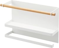 Yamazaki TOSCA Mágneses Konyhai Papírtartó és Fólia Tartó, Fehér, Minimalist Design - Einheitsgröße, White 1
