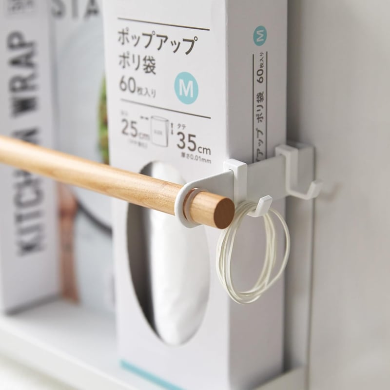 Yamazaki TOSCA Mágneses Konyhai Papírtartó és Fólia Tartó, Fehér, Minimalist Design - Einheitsgröße, White