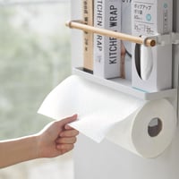 Yamazaki TOSCA Mágneses Konyhai Papírtartó és Fólia Tartó, Fehér, Minimalist Design - Einheitsgröße, White 4