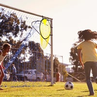 Yamitora Sárga nylon futball kapuháló 45x60 cm keretes táskával, célkapu tréning háló, labdarúgó kiegészítő 7