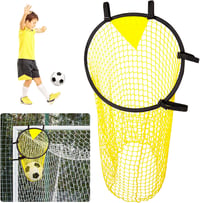 Yamitora Sárga nylon futball kapuháló 45x60 cm keretes táskával, célkapu tréning háló, labdarúgó kiegészítő 1