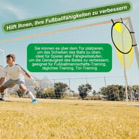 Yamitora Sárga nylon futball kapuháló 45x60 cm keretes táskával, célkapu tréning háló, labdarúgó kiegészítő 3