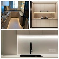 Yamlten USB 5V COB LED pásik 3 m, studená biela 6000K, 1200 LED, stmievateľný s pamäťovým spínačom, vnútorné DIY osvetlenie pre TV, monitor a nábytok, US 6