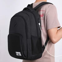 YAMTION Nagy Méretű Hátizsák 17,3 Hüvelykes Laptophoz - Unisex Iskolatáska Diákoknak, Egyetemistáknak - Fekete Notebook Táska Munkához 2
