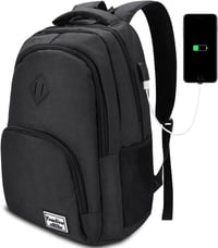 YAMTION uniszex iskolai hátizsák USB töltővel, laptoptartóval 1