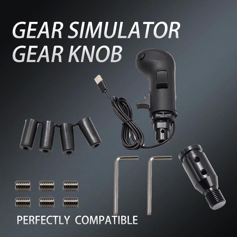 YananAC USB Váltókar Szimulátor PC-hez - Kompatibilis Logitech G27 G25 G923 G29 és TH8A Simracing Váltókkal - Versenyszimulátor Kiegészítő


