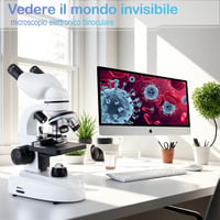 YANER 40x-2000x Összetett Binokuláris Mikroszkóp Mechanikus Asztal Dual LED Világítás Laboratóriumi Kutatás Oktatás 2