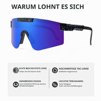 YANGUN Cyklistické slnečné okuliare 2 ks, Polarizované športové slnečné okuliare s UV400 pre mužov a ženy, Rýchle okuliare na bicykel a outdoorové aktivity 6