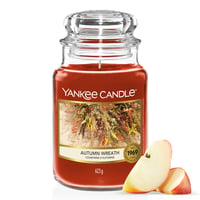 Yankee Candle Autumn Wreath Mirisna svijeća u staklenki (Velika) | Dugo vrijeme gorenja do 150 sati | Savršen poklon za žene 1