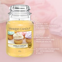 Yankee Candle vonná sviečka Vanilla Cupcake vo veľkom pohári 623 g, až po — Vosk je roztopený a knôt nevyčnieva (stav: pozri 2. obrázok) 7