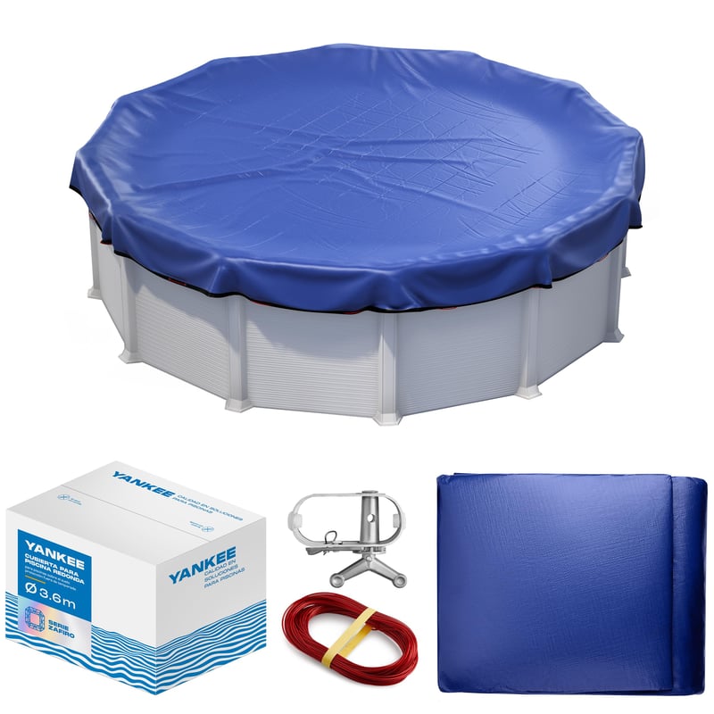 Husă rotundă pentru piscină Yankee Pool Pillow pentru piscine de 550-600 cm, diametru prelată Ø 680 cm