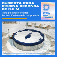 Husă rotundă pentru piscină Yankee Pool Pillow pentru piscine de 550-600 cm, diametru prelată Ø 680 cm 3