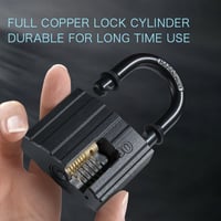 YANKUIRUI 40mm Lakat 3 Kulccsal Tárolóhoz, Garázshoz, Kaputartóhoz és Raktárhoz - 40 mm 2