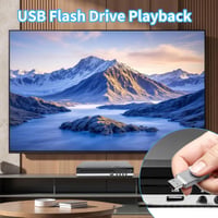 DVD prehrávač Yanmis k televízoru, rozlíšenie 1080P HD, bez obmedzenia regiónov (regióny 1-6), USB port, HDMI a RCA výstup, diaľkové ovládanie, UK zástrčka 2